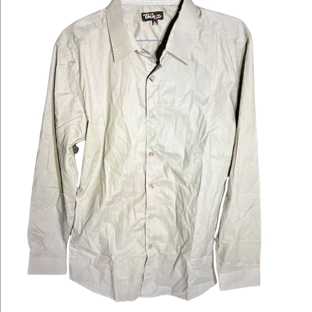 Galaxy by Harvic gray long sleeve dress shirt S - Picture 1 of 3